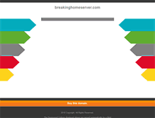 Tablet Screenshot of breakinghomeserver.com